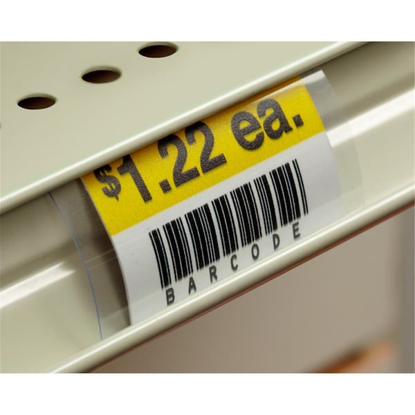 Propiedades 0.19 x 1.19 x 2 in. Clear Utility & Parts Bin Tag Holder, Plastic, 512PK PR3325297 - main